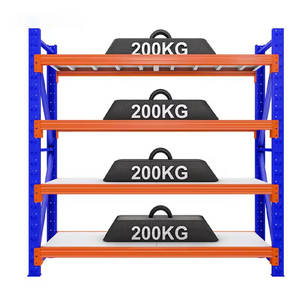 מוצרי מחסן ארה'ב, מדפי פלדה כבדים לאחסון צמיגים, מדפים ניתנים לערום ומדפים למחסן - Product Image 1