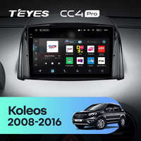 TEYES CC4 PRO pour Renault Koleos 2008 - 2016 CarPlay Android Auto 2DIN Autoradio Radio multimédia stéréo