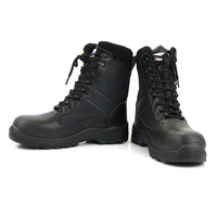 Bottes de travail hautes unisexes pour le camping et la randonnée Bottes de sécurité tactiques à bout en acier