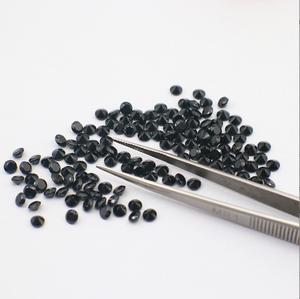 Spinello Nero Naturale Taglio Diamante Rotondo di Piccole Dimensioni 1.00mm 1.25mm 1.5mm 1.8mm 2mm <span class=keywords><strong>Prezzo</strong></span> di Fabbrica Cinese - Product Image 6