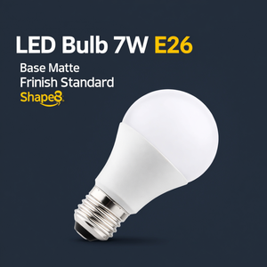 <b>LED</b> Bulb 7W E26 Base Matte Finish Standard Shape - Product Image 3