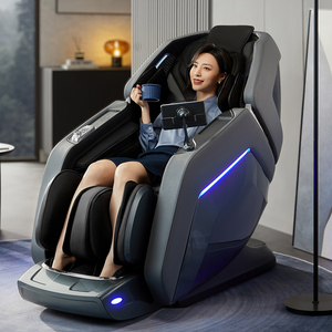 Lujo 3D Zero Gravity Shiatsu cuerpo pierna masaje silla portátil plegable cuero pie masajeador mano aplicación calefacción función - Product Image 3