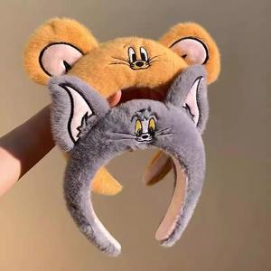 ที่คาดผมลายการ์ตูนแมวและหนู สำหรับสระผม แต่งหน้า และตกแต่งผม - Product Image 2