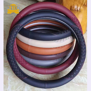 Usine Nouveaux Designs Volant Couvre PU Cuir Cadeaux pour <span class=keywords><strong>Voiture</strong></span> Couverture Volant - Product Image 3