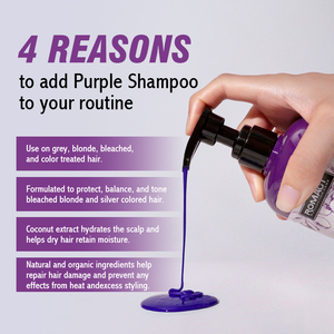 Champú Morado <span class=keywords><strong>para</strong></span> <span class=keywords><strong>el</strong></span> <span class=keywords><strong>Cabello</strong></span> con Queratina Romacy de 500 ml, Elimina los Tonos Amarillos, Naranjas y Cobrizos, Hidrata, Suaviza y Trata <span class=keywords><strong>el</strong></span> <span class=keywords><strong>Cabello</strong></span> - Product Image 4