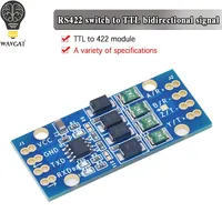 Placa convertidora RS422 a TTL, módulo de transferencia de señal bidireccional dúplex completa compatible con MCU de un solo chip de 3,3 V y 5 V
