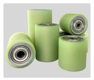 Pulley Karet PU, Roller Karet Tahan Aus, Polyurethane, Roller Karet Non-Power, Conveyor Belt - Product Image 6