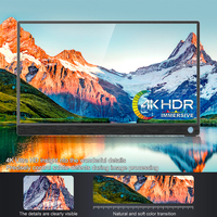 Moniteur portable de jeu SIBOLAN 14 pouces 4K IPS LED USB-C 100% DCI-P3 double écran compatible avec les ordinateurs portables ultra fin 5 mm HDR400