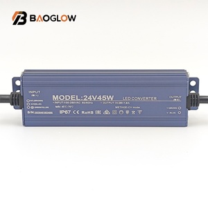 ลดราคา! ไดรเวอร์ LED แบบสวิตชิ่งบางเฉียบ 45W 24v 12v 170-265v แปลงไฟ AC เป็น DC สำหรับไฟ LED Strip รองรับ OEM - Product Image 1