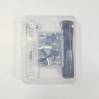Clips à papier faits à la main en stock avec agrafeuse en métal rembourrée, clips à papier pour reliure de documents, fournitures de papeterie de bureau