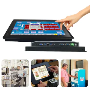 Hot Selling 21.5touch Screen Aio All In 1 Panel Pc Widescreen Touch Wifi Fan Industrial All In 1 Pc For Factory Workshop