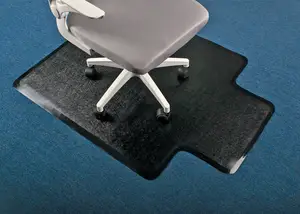 Alfombrilla para silla de PVC con tachuelas negras para alfombra, alfombrilla para silla de escritorio de oficina