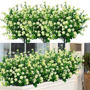Las flores artificiales se utilizan para colgar macetas en ventanas al aire libre para decorar una variedad de colores. - Product Image 1