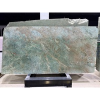 Dalles de granit vert lumineux rétroéclairées de luxe, granit vert Tanzanite, granit turquoise, pierre naturelle, quartzite vert pour comptoirs