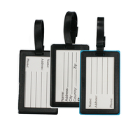 Étiquette de bagage écologique en silicone pvc souple