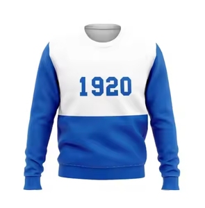 Su misura OEM oversize confraternita ricamato abbigliamento ciniglia Patch Zeta Phi Beta felpe scritte greco confraternita - Product Image 2
