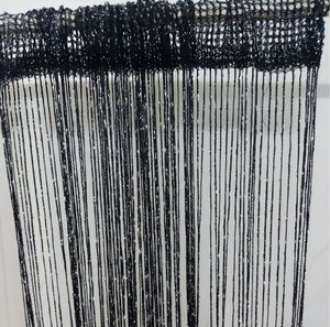 Cortina <span class=keywords><strong>de</strong></span> <span class=keywords><strong>Hilo</strong></span> Plateada para Bodas, <span class=keywords><strong>con</strong></span> Flecos Densos y Anillos para Decoración <span class=keywords><strong>de</strong></span> Puertas y Ventanas - Product Image 3