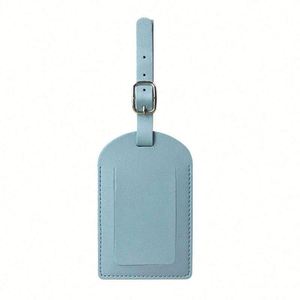 Étiquette de bagage personnalisable en cuir PU vierge, réglable, multicolore, pour carte d'embarquement, étiquette de valise de luxe, étiquettes nominatives pour bagages de voyage - Product Image 6