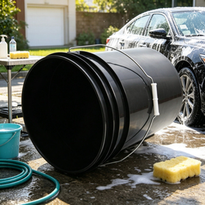 Cubo de almacenamiento de 20 kg de material PP apto para uso alimentario, cubo de limpieza para el hogar y exteriores, cubo de lavado de coches de 20 litros - Product Image 5