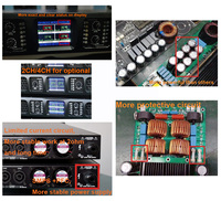 POWAVESOUND amplificateur de puissance professionnel 2OHM DSP avec contrôle LCD 4x3000W classe D scène concert 1U amplificateur de puissance en rack