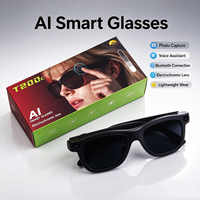 Lunettes intelligentes T200C avec reconnaissance d'objets par IA, caméra vidéo 4K, appels sans fil, lentilles électrochromiques, traduction en temps réel