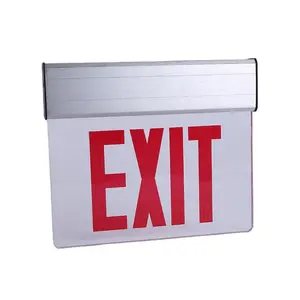Lowest Price Rechargeable Double Sided Acrylic Board Fire Safety Emergency Light Exit Sign For Hospital Led Exit Sign