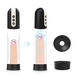 Electric Penis Vacuum Pump Sex Toys for Men - Cock Enlarger with 4 Suction Intensities, High-Vacuum Air Pressure Dildo Bigger