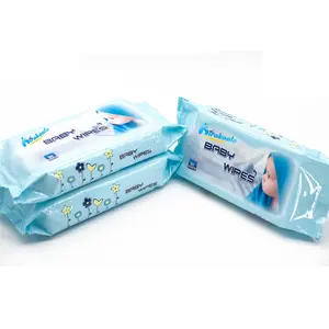 Fabrik preis Flow Pack 80 Zählungen Günstiger Preis Baby Wet Wipes mit parfüm freiem Duft und Private Label