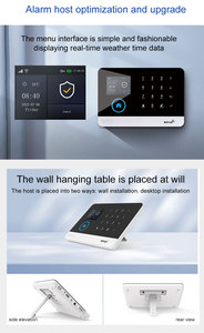 ホームセキュリティWiFi/GSMアラームシステムAPP制御Tuyaスマートライフ自動ダイヤル<span class=keywords><strong>SMS</strong></span> 99ゾーンAlexa/Google音声制御ドア/モーション - Product Image 4