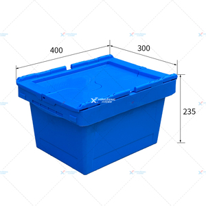 Có thể khóa nhựa dày hậu cần hộp với nắp, siêu thị phân phối hộp, lưu trữ doanh thu <span class=keywords><strong>container</strong></span> - Product Image 1