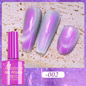 8 Couleurs Aurora Cat Eye Magnetic Gel 7.5ml <span class=keywords><strong>Vernis</strong></span> à Ongles Varnis <span class=keywords><strong>Semi</strong></span>-Transparent Sparkling Pink Moonlight Effect Soak Off <span class=keywords><strong>UV</strong></span> Gel - Product Image 4