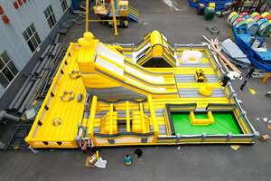 Château gonflable commercial pour enfants, thème lune, avec toboggan aquatique, pour la <span class=keywords><strong>location</strong></span> événementielle - Product Image 4