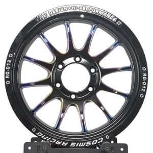 Jantes en alliage multi-rayons Cosmis Racing Style noir dégradé bleu brûlé 15 16 17 18 19 20 pouces 6x139.7 Jantes Tuner/Tout-terrain - Product Image 1