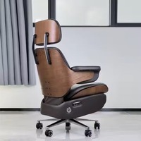 Chaise de bureau ergonomique de luxe moderne, réglable, en cuir, nouvelle, accessoire de bureau exécutif électrique