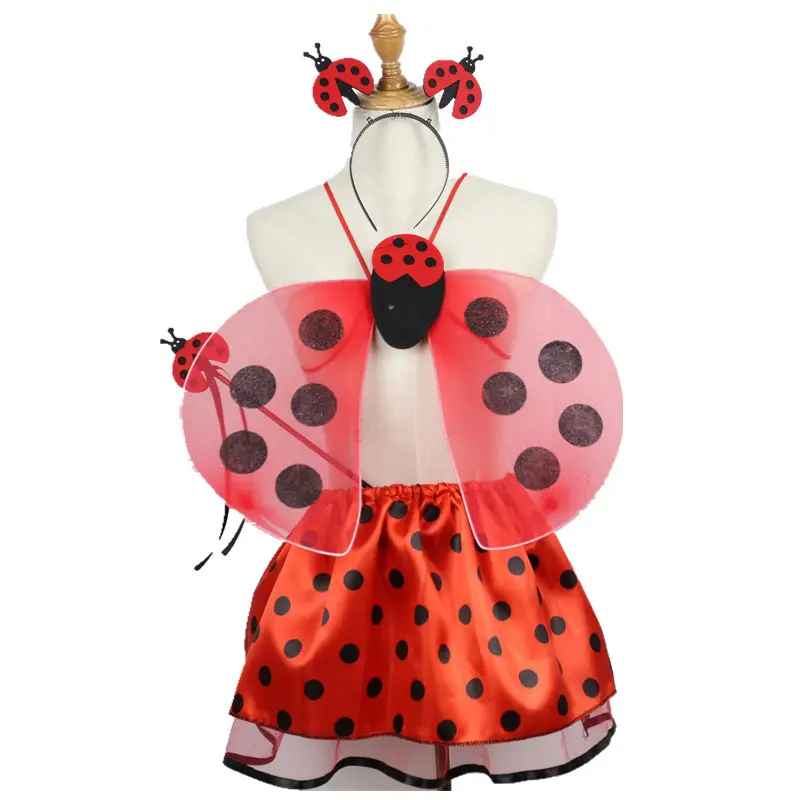 Costume de danse pour enfants, vente en gros, robe coccinelle, vêtements de Performance sur scène, pour fille, offre spéciale