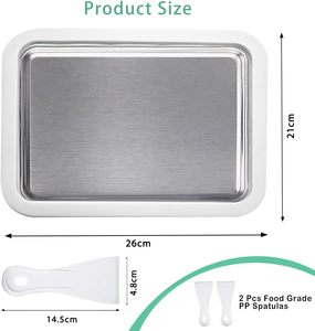 Small DIY Yogurt Ice <b>Cream</b> <b>Maker</b> Household Plug-Free Stir-Fry Ice Tray for Children for Homemade Treats - Product Image 2