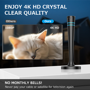 Antenne <span class=keywords><strong>TV</strong></span> HDR 10+ 4K 1080P haute définition intérieure/extérieure, base magnétique, chaînes locales gratuites, antenne <span class=keywords><strong>TV</strong></span> numérique - Product Image 5