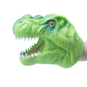Marioneta de mano de alta calidad de goma suave TPR con forma de dinosaurio, tiburón, cocodrilo y lagarto. - Product Image 5