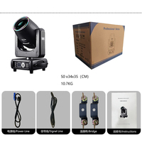 Paquete de 2 Luces Móviles de Cabeza con Haz Super Sharpy de 200W 5R LED, Efectos de Arcoíris de Doble Prisma 12+6 RGB y Estuche de Transporte