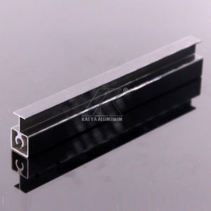 Fabricante experimentado Montaje empotrado Cepillo mate Muebles negros Piezas de gabinete Extrusión Armario Perfil de aluminio - Product Image 1