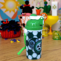 Bouteille d'eau réutilisable et écologique à imprimé dessin animé 3D tendance, 420 ml, en plastique PP, pour enfants, idéale pour les sports et les fêtes