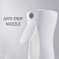 Bouteille pulvérisateur réutilisable pour soins capillaires et maquillage, pulvérisation ultra-fine et continue, bouteille pulvérisateur d'huile alimentaire pour la cuisson, forme ronde et plate