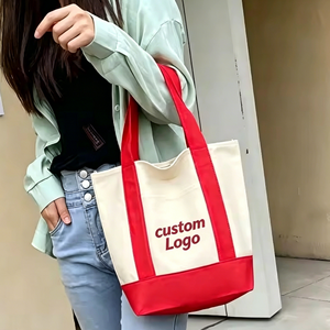 Fashion Custom Personalized Embroidered Logo Reusable Mini Small Cotton Canvas Shopping <strong>Tote</strong> <strong>Bag</strong> with Pocket <strong>for</strong> Daily Use - Product Image 3