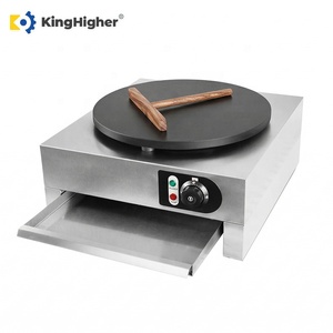 Machine à crêpes électrique professionnelle, modèle simple à poser sur table, antiadhésive, en acier inoxydable, pour crêpes françaises, petit-déjeuner et collations - Product Image 3