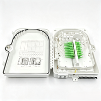 Caja de Distribución de Fibra Óptica Impermeable FDB de 24 Núcleos, Montaje en Pared/Poste, Caja Divisora de Fibra Óptica para Exteriores ODP/NAP, Caja Terminal CTO