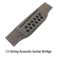 Grosir Saddle Gitar Akustik 12 Senar dari Plastik Rosewood Awet, Sudah Dilengkapi Alur, Warna Natural, Ukuran 150mm untuk Gitar