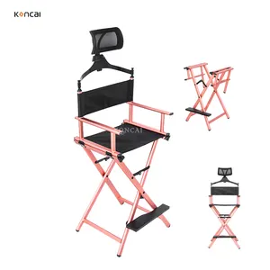 FAMA factory Professional Aluminum Folding Makeup Chair Barber chair beauty salon chair with or without headrest