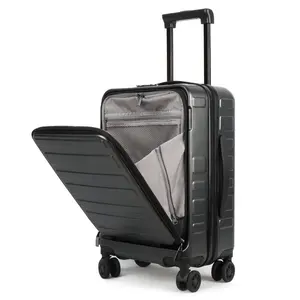 Abs Pc 20 "Cabine Reizen Business Trolley Case Bag Carryon Koffer Boarding Bagage Met Laptop Zak