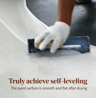 Revêtement de sol en terrazzo époxy coloré résistant à l'usure, sans joint, facile à nettoyer, peinture de sol brossée pour béton, vente en gros OEM