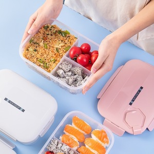 Nordic Style Divided <b>Lunch</b> <b>Box</b> Food Grade PP Sealed Square Microwave Safe Bento <b>Box</b> For Office School Use - Product Image 4